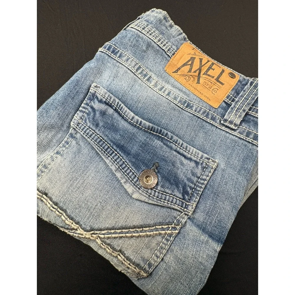 TK Axel Slim Boot Jeans‎ Men's W36 L32 Med Wash Blue Denim Casual